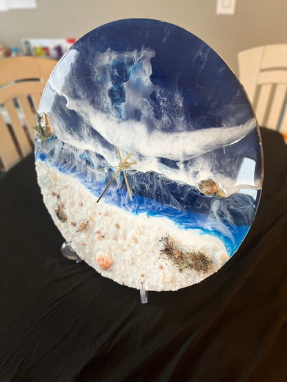 Beach Resin Clock