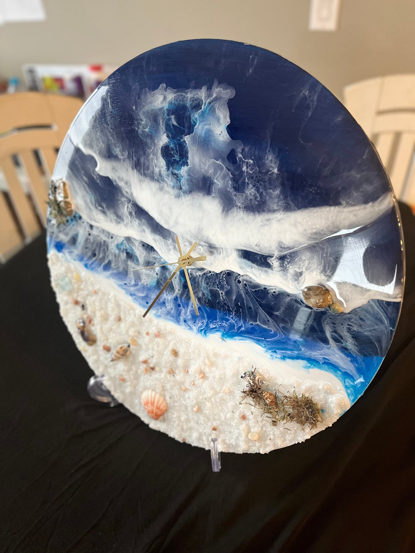 Beach Resin Clock